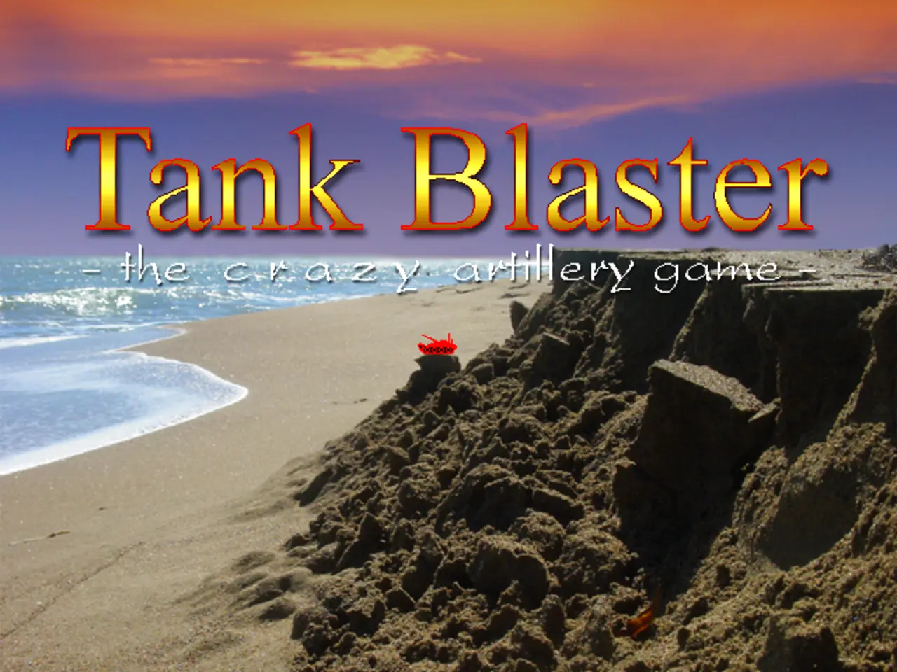 Originalgrafik aus Tank Blaster II mit Panzern in einer Berglandschaft